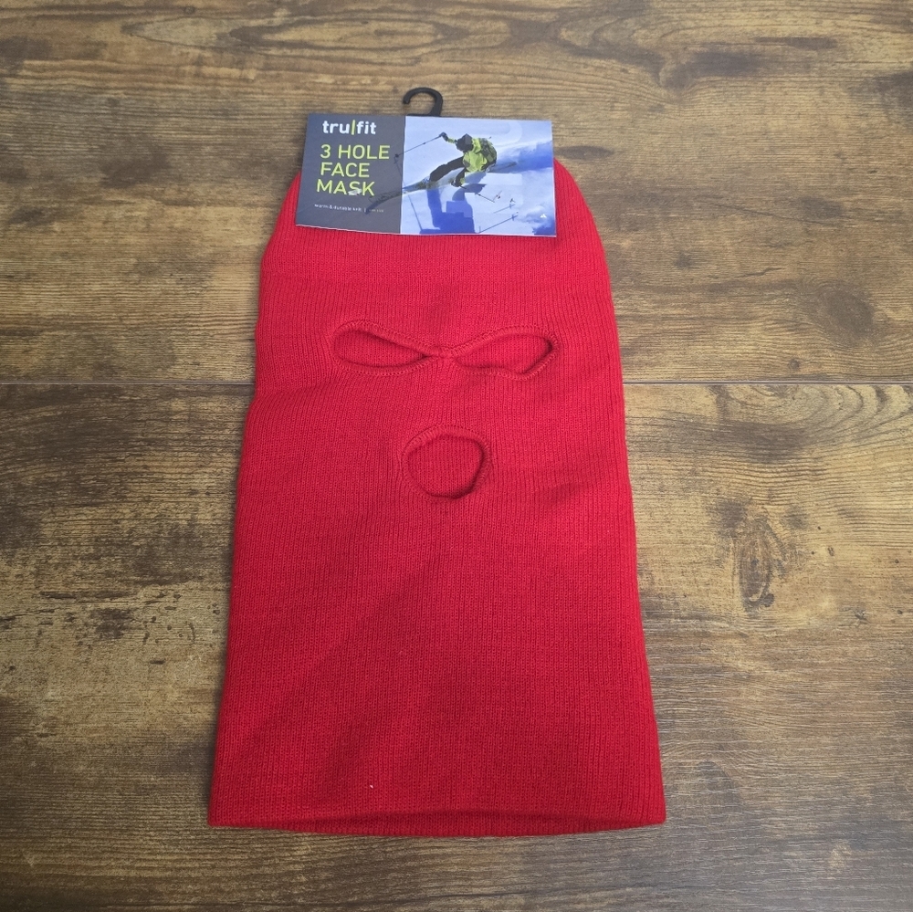 New Trufit Vibrant Red Face Mask One Size